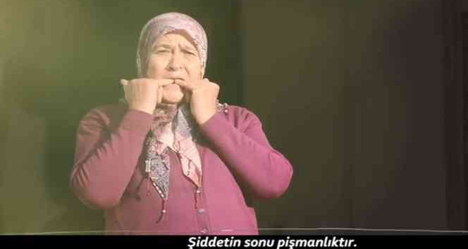 Kuş dili ile kadına şiddete "hayır" denildi