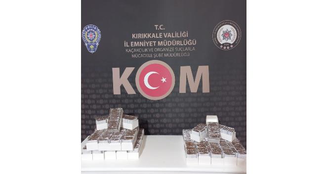 Şüpheli araçtan binlerce makaron çıktı