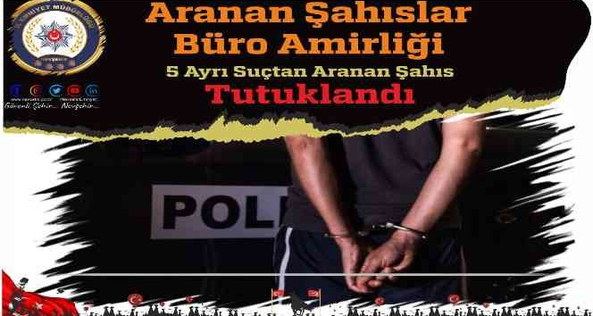 5 ayrı suçtan aranan şahıs polisten kaçamadı