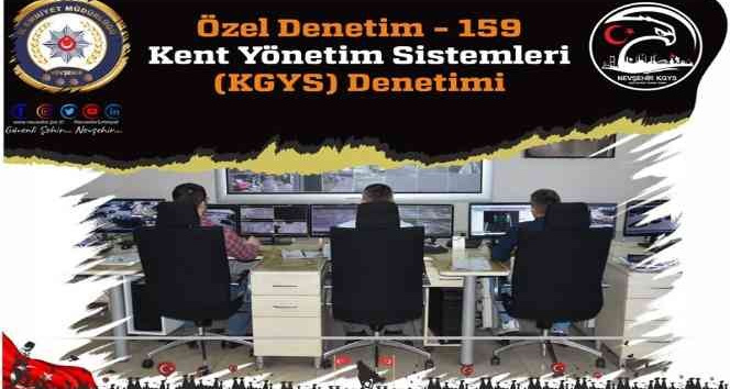 Nevşehir Emniyeti KGYS sisteminden denetleme yaptı