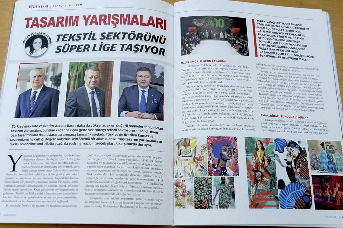 Türkiye'de İş Dünyası dergisinden Bahar Korçan'a özel sayfa