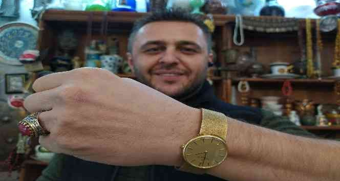 (Özel) Altından yapılan yüz yıllık saat servet fiyatına satışta