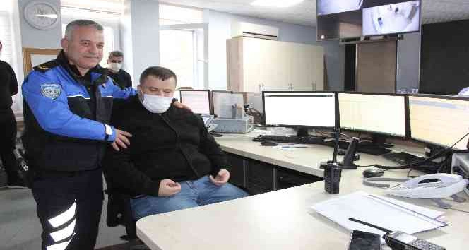 Görme engelli Mustafa’nın polislik hayali gerçek oldu