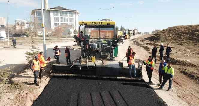 Yahşihan’da asfaltlama çalışmaları sürüyor