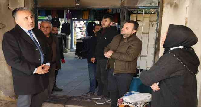 Başkan Savran’dan iş yeri yanan esnafa ziyaret