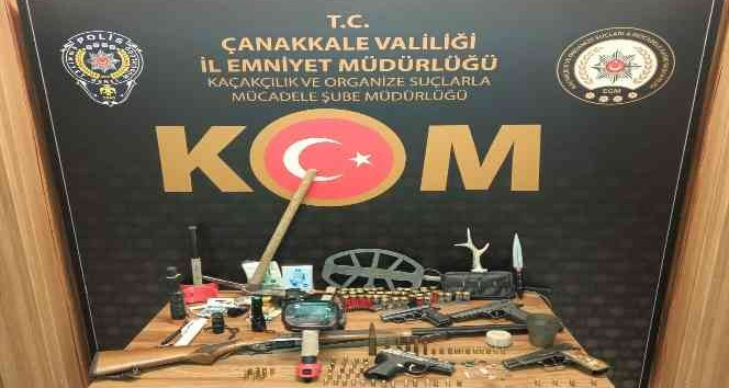 Çanakkale’de tarihî eser kaçakçılığı operasyonu