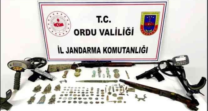 Ordu’da Roma dönemine ait tarihi eserler ele geçirildi: 5 gözaltı