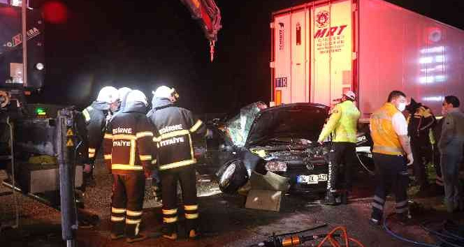 Kapıkule güzergahında feci kaza: 2 ölü
