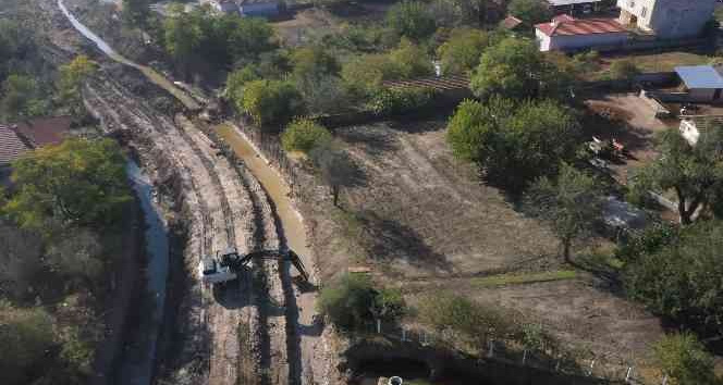 Havsa’da dere ıslah çalışmaları: 3 köy taşkınlardan korunmuş olacak