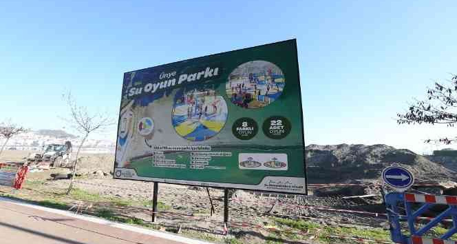 Ünye’de çocuklar için su oyun parkı
