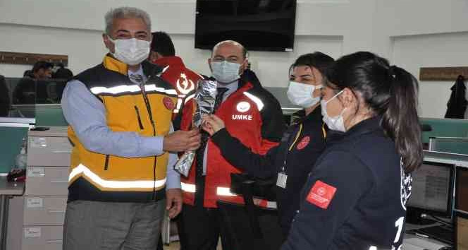 Karaman’da acil sağlık personeli ödüllendirildi