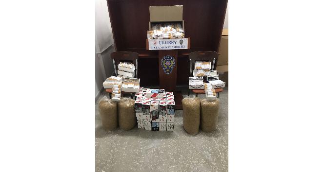 Uşak’ta 20 kilogram kaçak tütün ele geçirildi