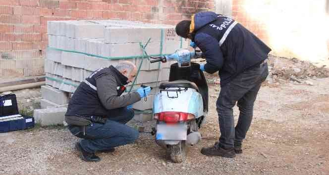 Çalınan motosikletini 4 gün sonra terk edilmiş halde buldu
