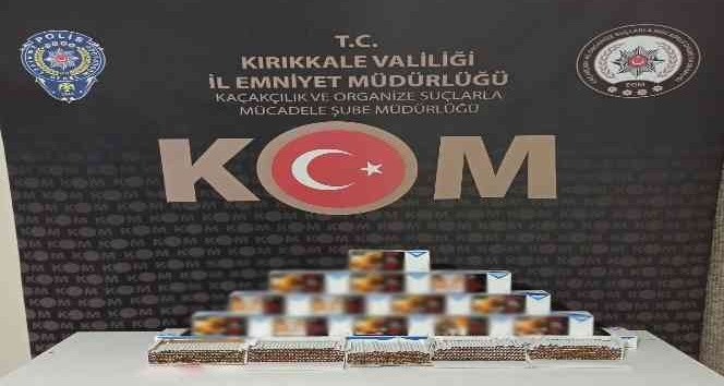 Kırıkkale’de 4 bin 800 adet makaron ele geçirildi