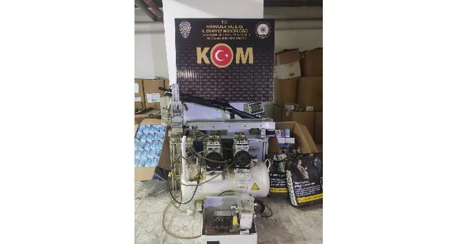 Besi çiftliğini kaçak sigara imalathanesine çeviren şahıs gözaltına alındı