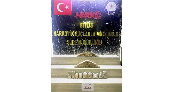 Bitlis’te 16 kilo eroin ele geçirildi