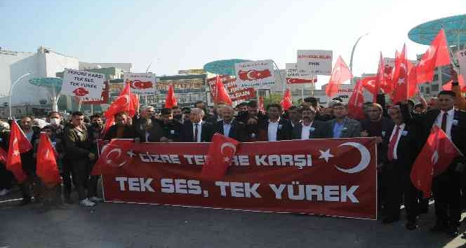 Cizre’de aşiretlerden teröre lanet mitingi