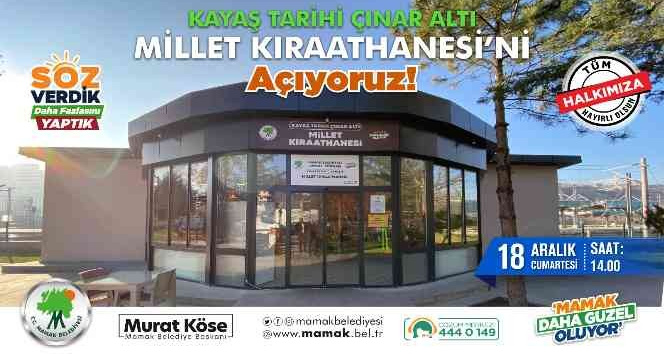 Mamak’taki Kayaş Tarihi Çınar Altı Millet Kıraathanesi açılış için gün sayıyor
