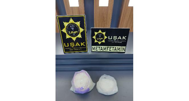 Uşak’ta 1 kilo 300 gram metamfetamin ele geçirildi