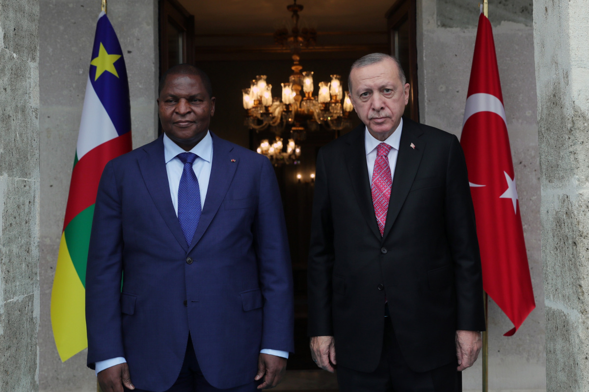 Cumhurbaşkanı Erdoğan Orta Afrika Cumhuriyeti Cumhurbaşkanı Touadera ile görüştü