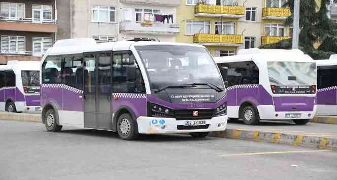 Ordu’da halk otobüsü şoför esnafına ücretsiz biniş desteği