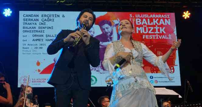 Uluslararası 3. Balkan Müzik Festivali renkli görüntülere sahne oldu