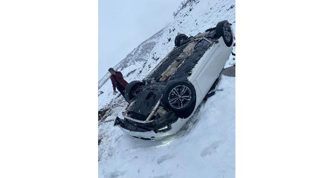 Bingöl’de kar yağışı kazayı da beraberinde getirdi: 1 yaralı