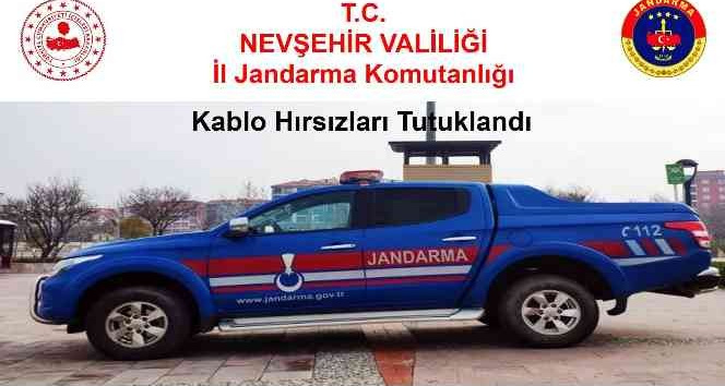Kablo hırsızları tutuklandı