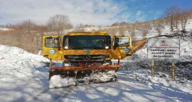Ordu’nun yüksek kesimlerinde kar 30 cm