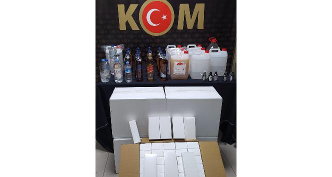 Karaman’da kaçak alkol operasyonu