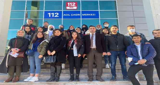 112 Çağrı Merkezinden NEVÜ Gülşehir SMYO Öğrencilerine Teknik Eğitim