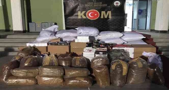 Uşak’ta 387 şişe kaçak alkol ele geçirildi