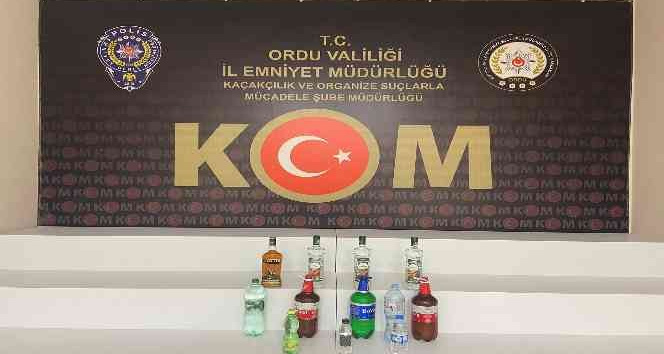 Sahte alkolden 4 kişinin hayatını kaybettiği Ordu’da sahte alkol operasyonu