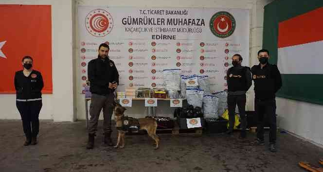 Kapıkule’de yaklaşık 22 milyon değerinde uyuşturucu ve ticari eşya ele geçirildi