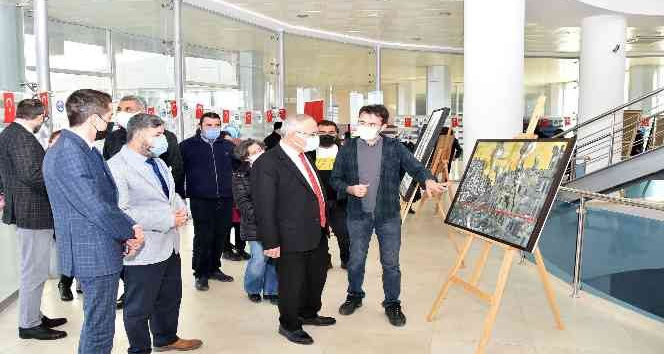 KMÜ’de ’Göç’ temalı sergi sanatseverlerle buluştu