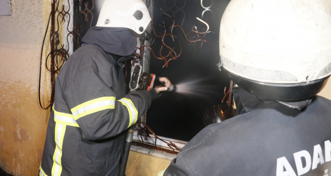 Adanada elektrikli sobadan yangın çıktı: 1 ağır yaralı