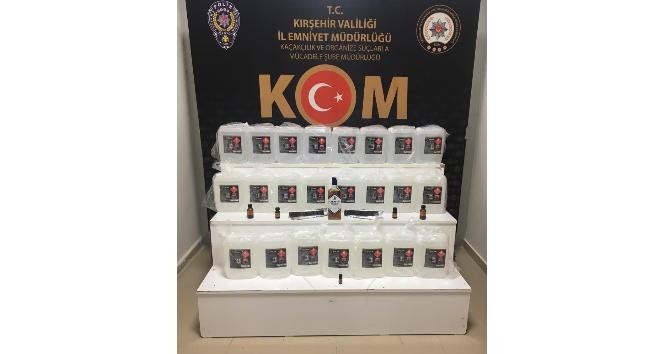 Kırşehir’de 125 litre etil alkol ele geçirildi