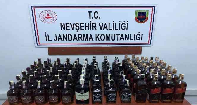 Nevşehir’de 93 şişe sahte alkole el konuldu