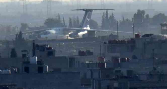 Suriye’nin Kamışlı kenti havaalanına Esat’a ait Rus yapımı kargo uçağı indi