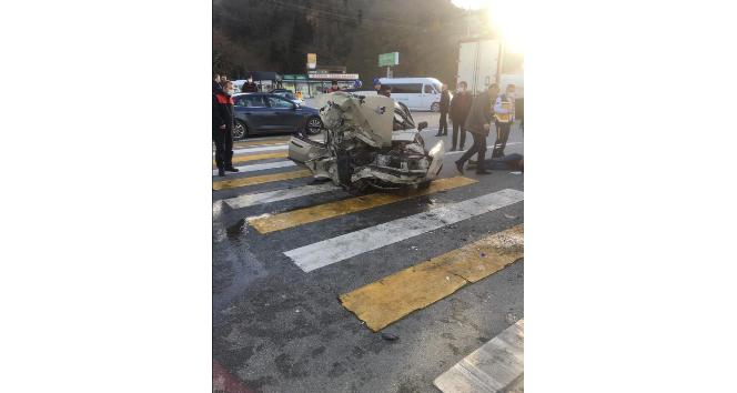 Giresun’da trafik kazası: 1 ölü,1 yaralı