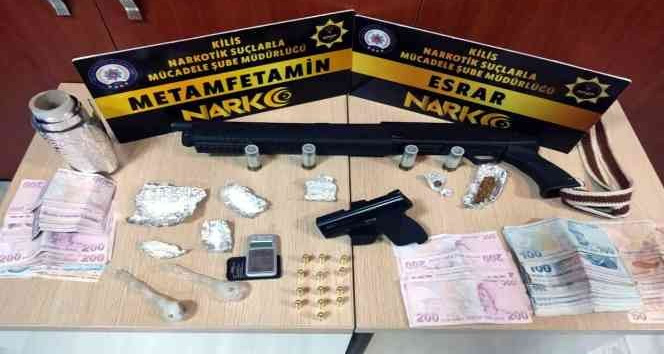 Kilis’te uyuşturucu operasyonu