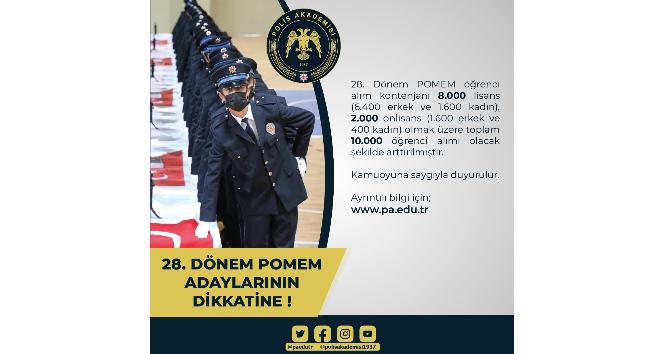 28. Dönem POMEM öğrenci alım kontenjanı artırıldı