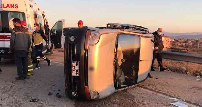 Kırıkkale’de iki otomobil çarpıştı: 6 yaralı