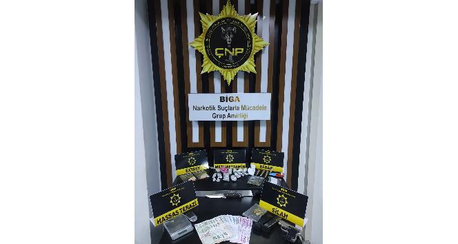 Biga’da uyuşturucu operasyonu: 2 tutuklama