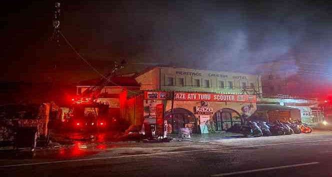 Kapadokya’da otelde yangın paniği