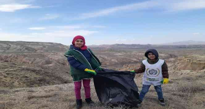 7 yaşındaki Beyza’dan “Lütfen Kapadokya’mızı kirletmeyin” çağrısı