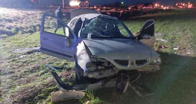 Nusaybin’de otomobil şarampole devrildi: 1 ölü, 4 yaralı