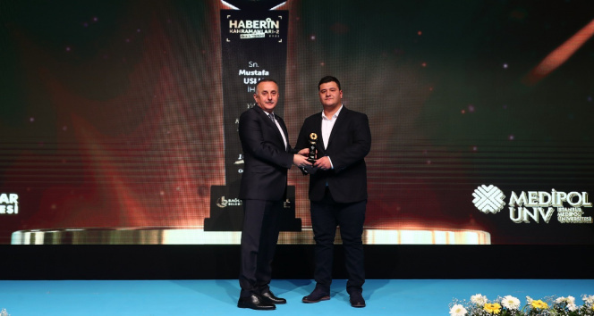 İHA Muhabiri Mustafa Uslu, Yılın kahraman habercisi ödülüne layık görüldü