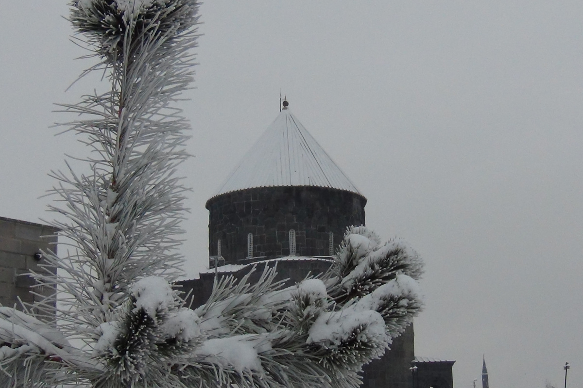 Kars eksi 18’i gördü, ağaçlar kırağı tuttu