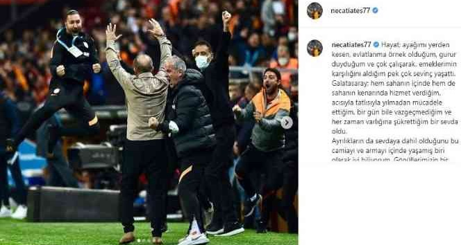 Necati Ateş, Galatasaray’a veda etti